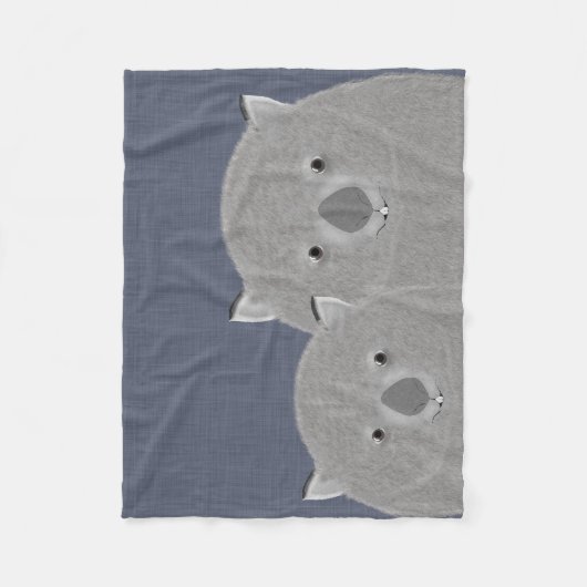 Wombat Fleece Blanket (Voorkant)