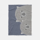 Wombat Fleece Blanket Deken (Voorkant)