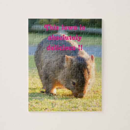 Wombat Funny Cute Australian Natuur Fotografie Legpuzzel (Verticaal)