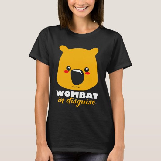 Wombat Funny Disguise Marsupial Australia Koala T-shirt (Voorkant)
