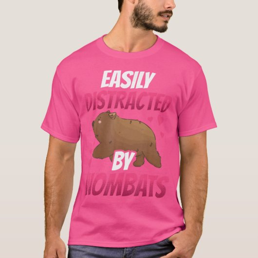 Wombat gemakkelijk afgeleid buidelrat t-shirt (Voorkant)