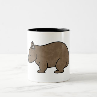 Wombat Graphic Tweekleurige Koffiemok