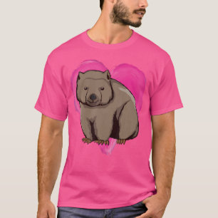 Wombat Heart Australia Love Lover Wombats T-shirt