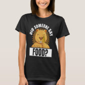 Wombat heeft voedsel nodig Citaat Cute Rodent Anim T-shirt (Voorkant)