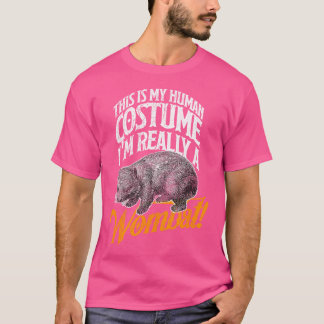 Wombat Human Funny Wildlife Idee T-shirt