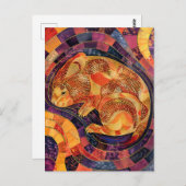 Wombat in Aboriginal Dot Art Style Briefkaart (Voorkant / Achterkant)