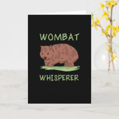Wombat Kaart (Gele Bloem)