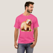 Wombat Knaagdier Australian Animal Wombat Lovers T-shirt (Voorkant volledig)