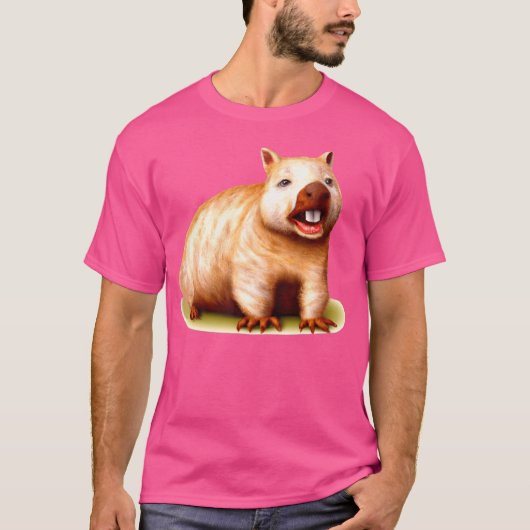 Wombat Knaagdier Australian Animal Wombat Lovers T-shirt (Voorkant)