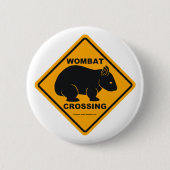 Wombat-kruising Ronde Button 5,7 Cm (Voorkant)