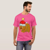 Wombat Lighting Xmas Tree Matching Wombat Christma T-shirt (Voorkant volledig)