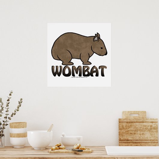 Wombat Logo II Poster (Keuken)