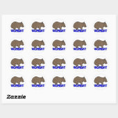 Wombat Logo III Ronde Sticker (Vel)