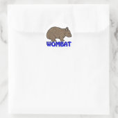 Wombat Logo III Ronde Sticker (Tas)