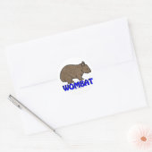 Wombat Logo III Ronde Sticker (Envelop)