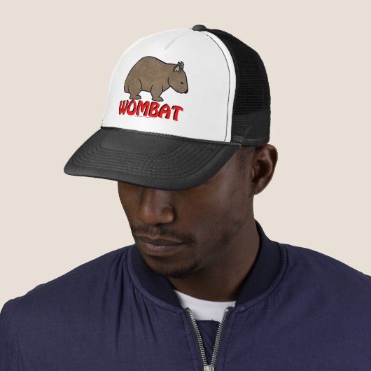 Wombat Logo Trucker Pet (In situ)