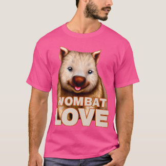 Wombat Love Happy Australian Dierenvrienden Wombat T-shirt