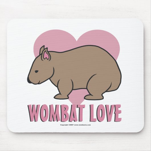 Wombat Love II Muismat (Voorkant)
