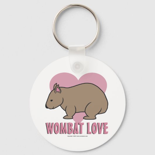 Wombat Love II Sleutelhanger (Voorkant)