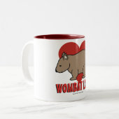 Wombat Love Tweekleurige Koffiemok (Voorkant links)