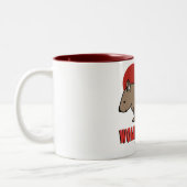 Wombat Love Tweekleurige Koffiemok (Links)