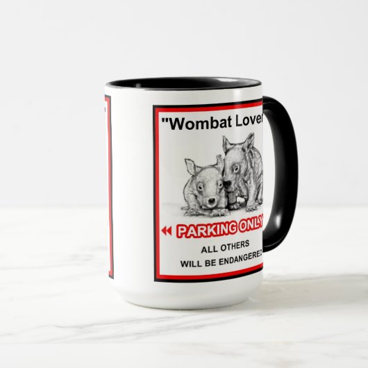 Wombat Lover Mok (Voorkant rechts)