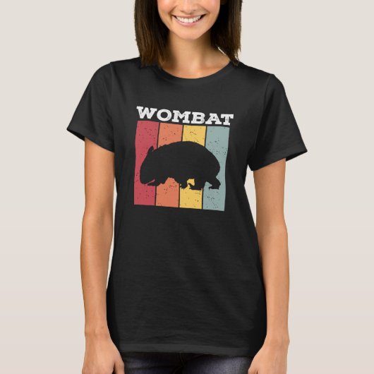  Wombat Marsupial Australië inheems Beer Ani T-shirt (Voorkant)