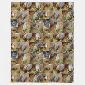 Wombat Photo Collage Fleece Deken (Voorkant)
