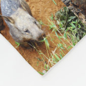 Wombat Photo Collage Fleece Deken (Hoek)