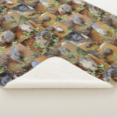 Wombat Photo Collage Sherpa Deken (3/4)