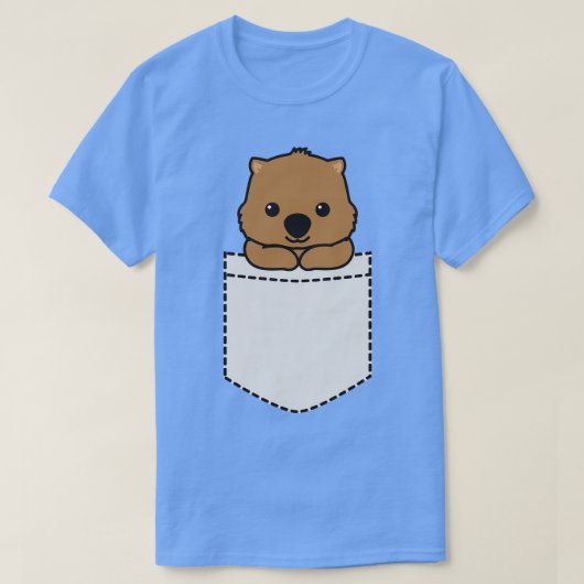 Wombat Pocket T-shirt (Design voorkant)