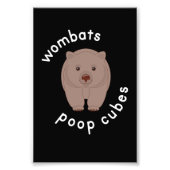 Wombat Poop Cube Australië Foto Afdruk (Voorkant)