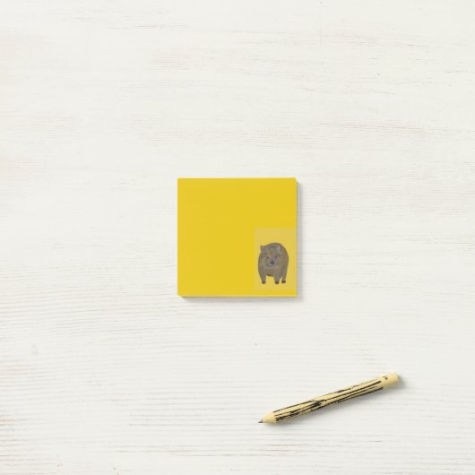 Wombat Post-it® Notes (Op bureau)