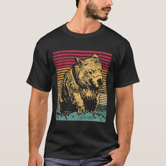Wombat Retro T-shirt (Voorkant)