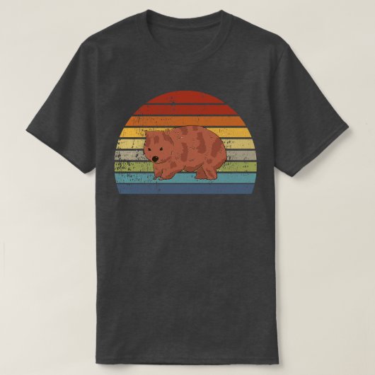 Wombat Retro  T-shirt (Design voorkant)