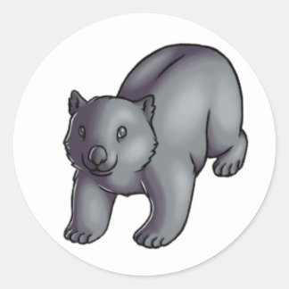 Wombat Ronde Sticker