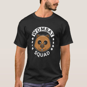 Wombat Squad Ironic Cute Wombat Rodent Animal T-shirt