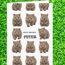 Wombat-Thema Feest