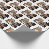 Wombat Wedding Cadeaupapier (Hoek)