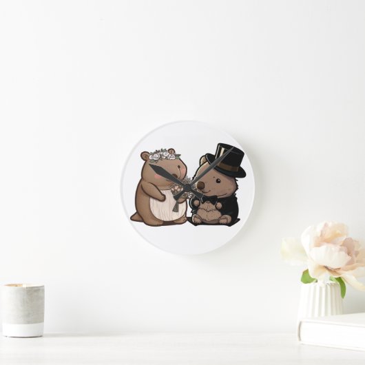 Wombat Wedding Ronde Klok (Huis)