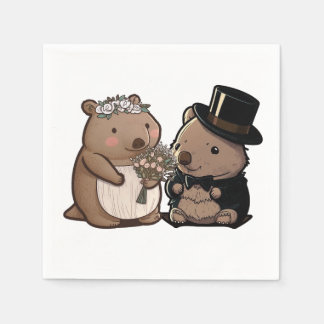 Wombat Wedding Servet