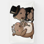 Wombat Wedding Spandoek (Verticaal)