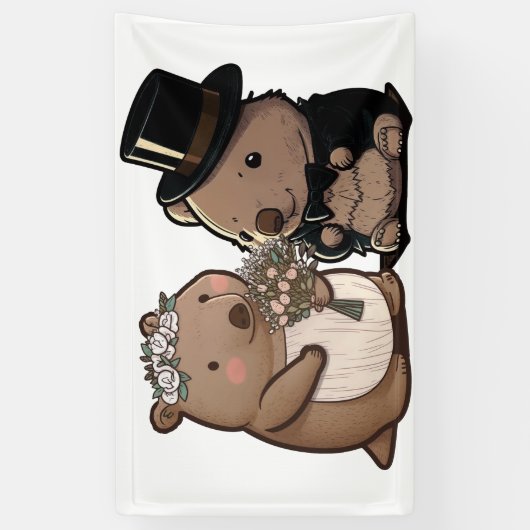 Wombat Wedding Spandoek (Verticaal)