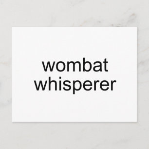 wombat whisper briefkaart
