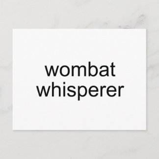 wombat whisper briefkaart