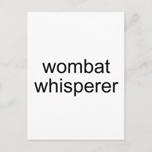 wombat whisper briefkaart