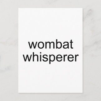 wombat whisper briefkaart