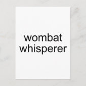 wombat whisper briefkaart (Voorkant)
