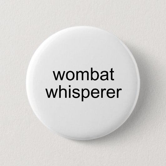 wombat whisper ronde button 5,7 cm (Voorkant)