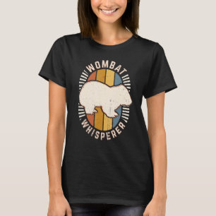 Wombat Whisperer Classic Retro Animal Love T-shirt